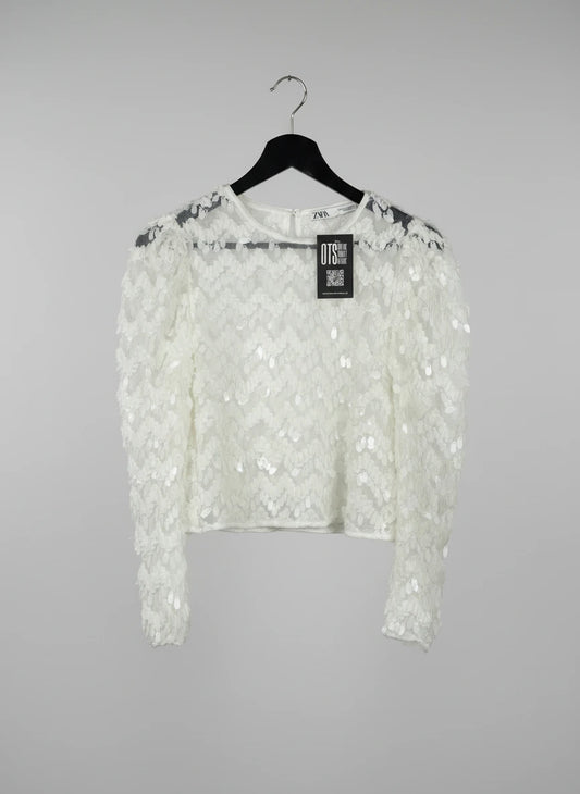 White Winter Crop Top by Zara (WCT-68)