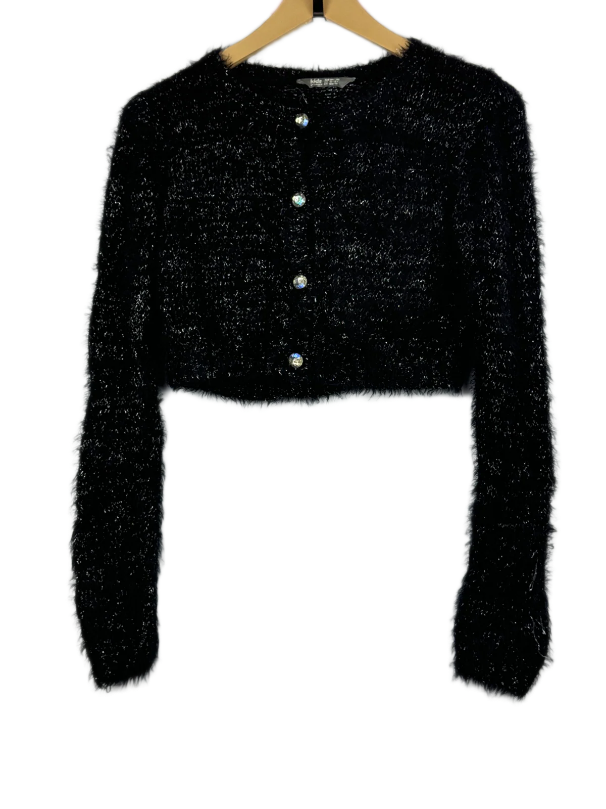 Black Winter Crop Top by Kids (WCT-70)