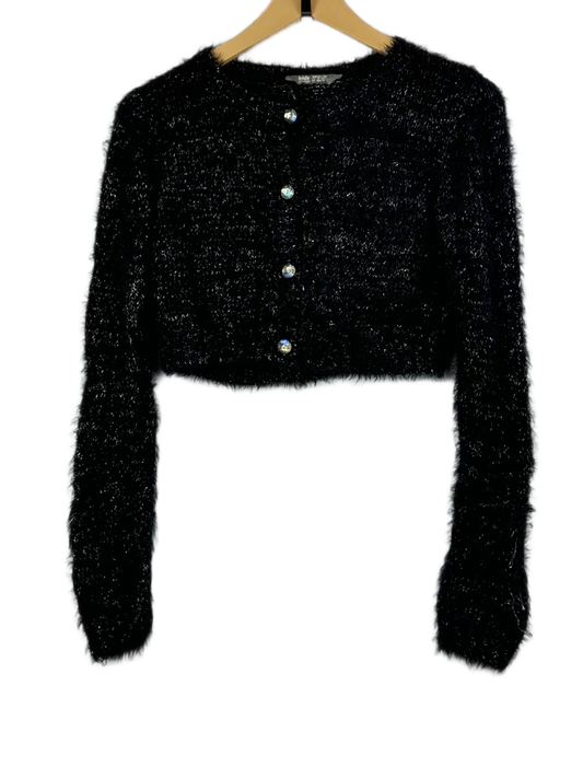 Winter Crop Tops | Kids | Preloved Branded | Black Polyester | Excellent | OTS Thrift Store Islamabad Pakistan