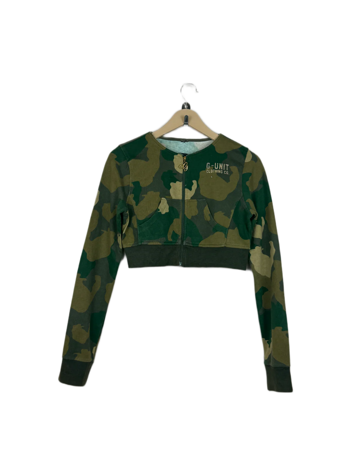 Army Green Winter Crop Top by Unknown (WCT-82)