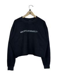 Black Winter Crop Top by Phoebe Hagan (WCT-86)