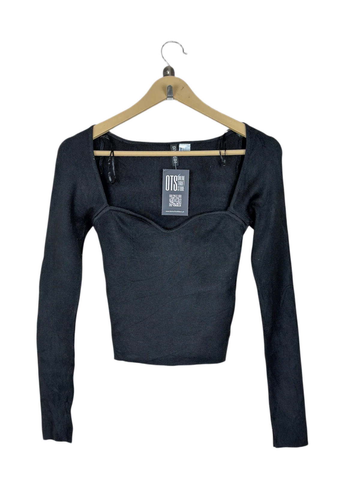 Black Winter Crop Top by H&M (WCT-93)