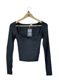Black Winter Crop Top by H&M (WCT-93)