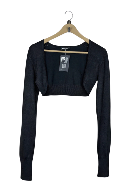 UK Imported secondhand Winter Crop Tops - M Squitds brand, Black Polyester, Premium condition, for Women - Online Thrift Store Karachi Pakistan