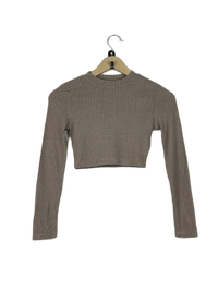 Khaki Winter Crop Top by Shein (WCT-96)