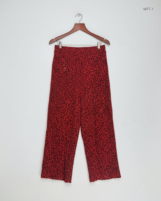 Preloved Excellent Women Flapper Trouser by Primark, Red Polyester for Womens - OTS Thrift Shop Islamabad Pakistan