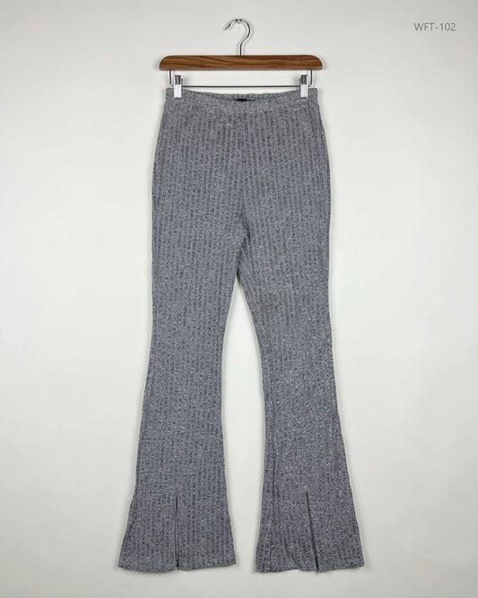 Preloved Premium Women Flapper Trouser by Shein, Grey Polyester for - OTS Thrift Shop Islamabad Pakistan
