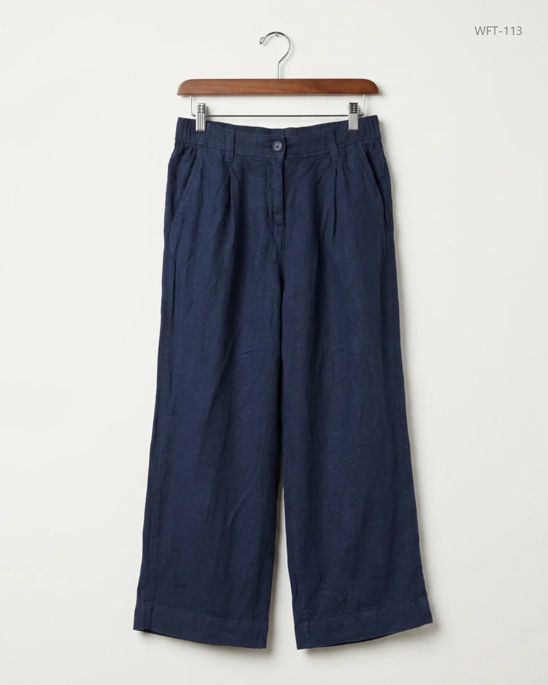 Women Flapper Trouser | Next | Preloved Branded | Blue viscose | Excellent | OTS Thrift Store Karachi Pakistan