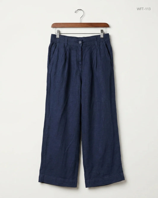 Women Flapper Trouser | Next | Preloved Branded | Blue viscose | Excellent | OTS Thrift Store Karachi Pakistan