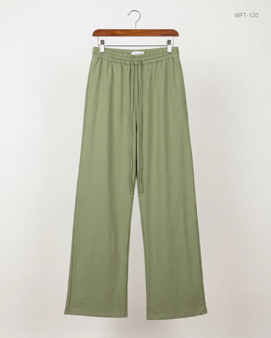 Shop Premium Women Flapper Trouser by CUT LABEL | Preloved Branded Clothes | Green Cotton | | OTS Thrift Store Karachi Pakistan