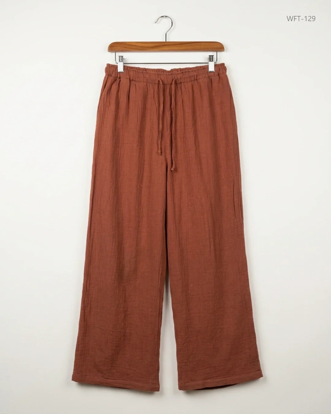 UK Imported secondhand Women Flapper Trouser - New Look brand, Brown Cotton, Premium condition, for - Online Thrift Store Islamabad Pakistan