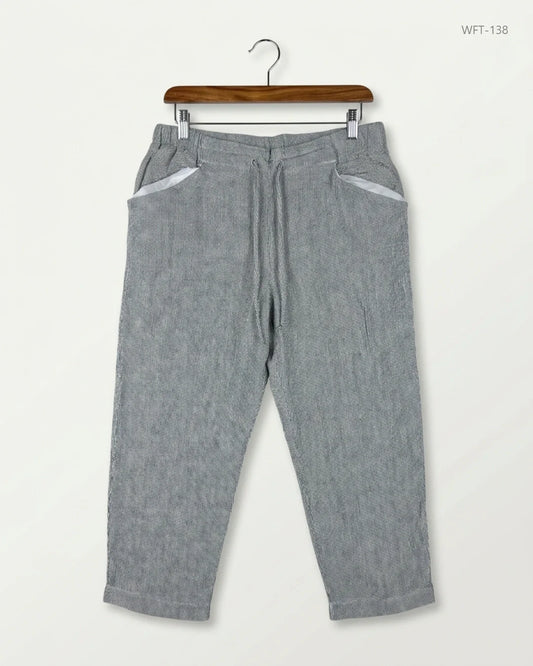 Premium Condition Women Flapper Trouser | Preloved TU | Gray Viscose | Thrift Shop for Lahore Pakistan | OTS