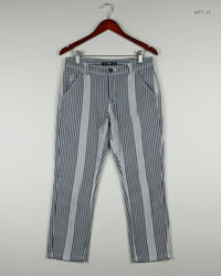 NEXT PETITE Blue & White Women's Plazzo Flapper Trouser (WFT-15)