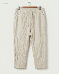 George (WFT-169) Linen-Blend Drawstring Trousers