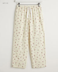 Marks & Spencer (WFT-179) Floral Gingham Pajama Pants