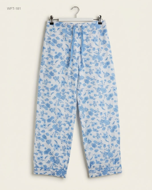 UK Imported secondhand Women Flapper Trouser - JOHN LEWIS brand, SkyBlue Cotton, Premium condition, for - Online Thrift Store Karachi Pakistan
