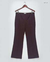 BUTTER CUPS Maroon Women's Plazzo Flapper Trouser (WFT-25)