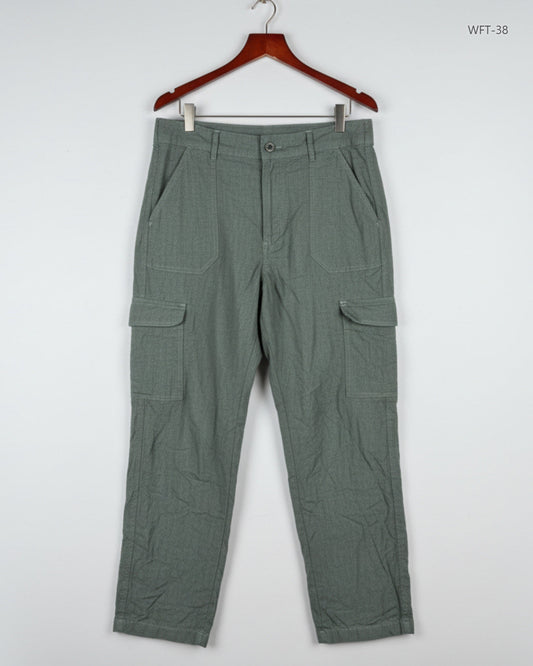 Secondhand Branded Women Flapper Trouser by M&Co, Green Viscose fabric, Premium condition, for Womens - Online Thrift Shop Peshawar Pakistan