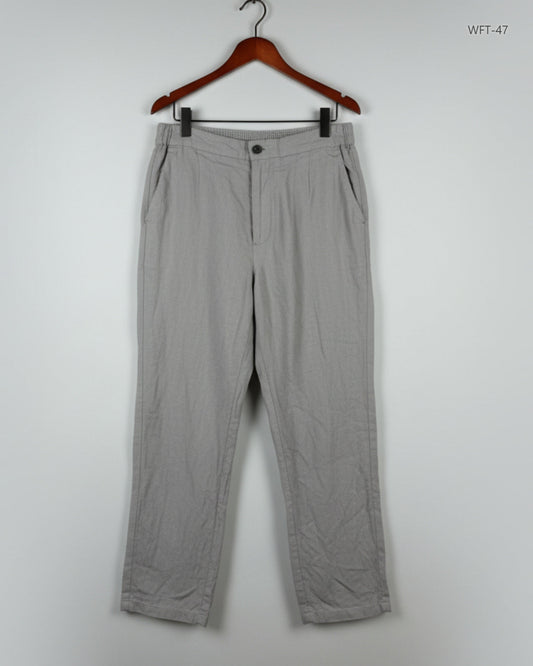 Women Flapper Trouser | Write Stuff | Preloved Branded | Beige Viscose | Excellent | OTS Thrift Store Peshawar Pakistan