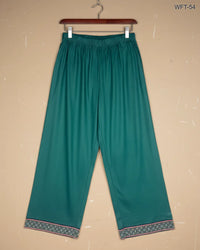 CUT LABEL Green Women Flapper Trouser (WFT-54)