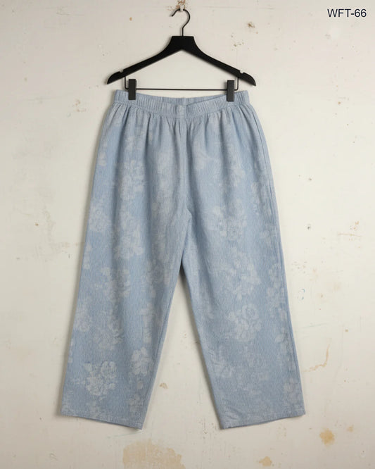 Shop Premium Women Flapper Trouser by DUNNES STORES | Preloved Branded Clothes | SkyBlue Cotton | Womens | OTS Thrift Store Peshawar Pakistan
