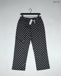 RANA Black & White Women Flapper Trouser (WFT-74)