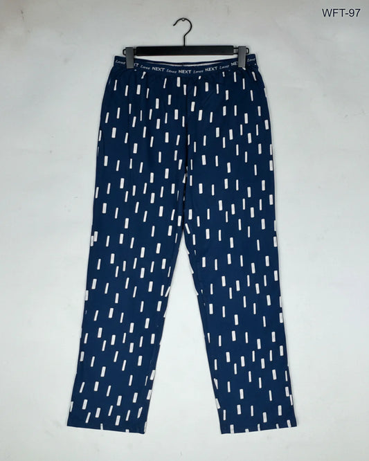 Premium Condition Women Flapper Trouser | Preloved Next | Blue Cotton | Thrift Shop for Womens Peshawar Pakistan | OTS