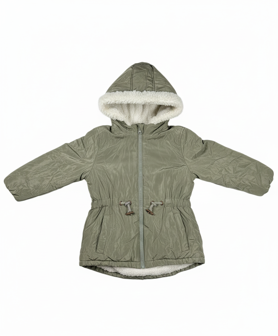 Secondhand Branded Girls Jackets by UNKNOWN, LIGHT GREEN POLYSTER fabric, PREMIUM PLUS condition, for GIRLS - Online Thrift Shop Lahore Pakistan