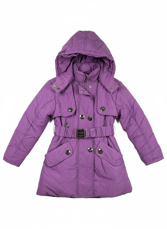 Secondhand Branded Girls Jackets by MORNING SUN, PURPLE POLYSTER fabric, PREMIUM PLUS condition, for GIRLS - Online Thrift Shop Peshawar Pakistan