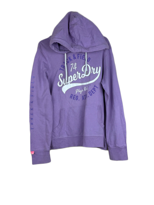 Shop Premium Plus Winter Hoodies & Sweatshirtss by Superdry | Preloved Branded Clothes | Purple Cotton | Women | OTS Thrift Store Islamabad Pakistan