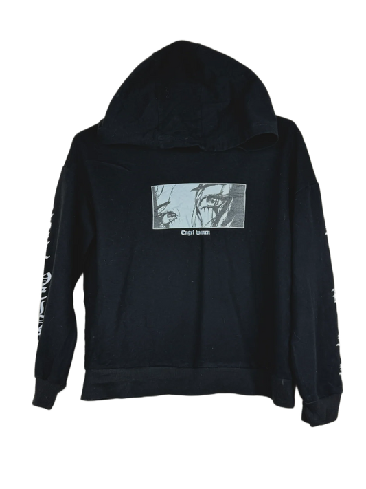 Shop Premium Plus Winter Hoodies & Sweatshirtss by Shein | Preloved Branded Clothes | Black Cotton | Women | OTS Thrift Store Islamabad Pakistan