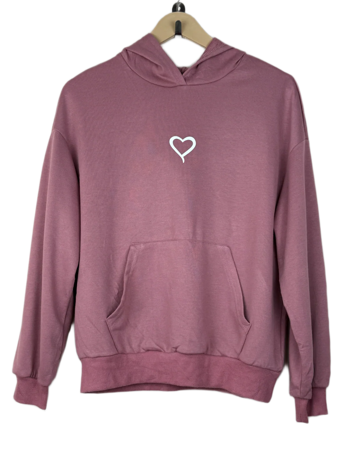 Shop Premium Plus Winter Hoodies & Sweatshirtss by Shein | Preloved Branded Clothes | Pink Polyester | Women | OTS Thrift Store Peshawar Pakistan