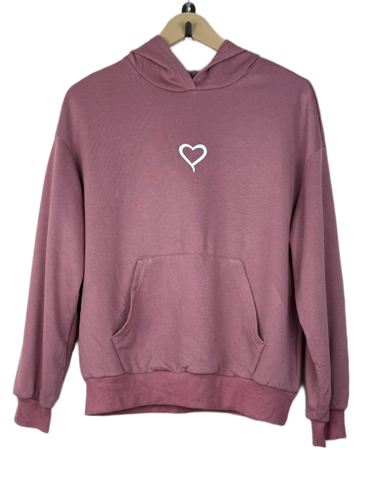 Shop Premium Plus Winter Hoodies & Sweatshirtss by Shein | Preloved Branded Clothes | Pink Polyester | Women | OTS Thrift Store Peshawar Pakistan