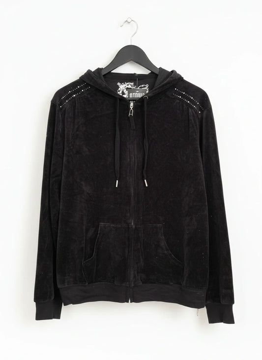 Preloved Premium Winter Hoodies & Sweatshirts by Marks & Spencer, Black Cotton for Womens Hoodies - OTS Thrift Shop Karachi Pakistan