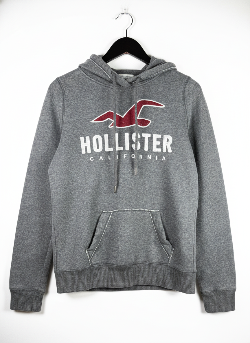 UK Imported secondhand Women Hoodies & Jackets - HOLLISTER brand, GREY COTTON, PREMIUM condition, for Women - Online Thrift Store Lahore Pakistan