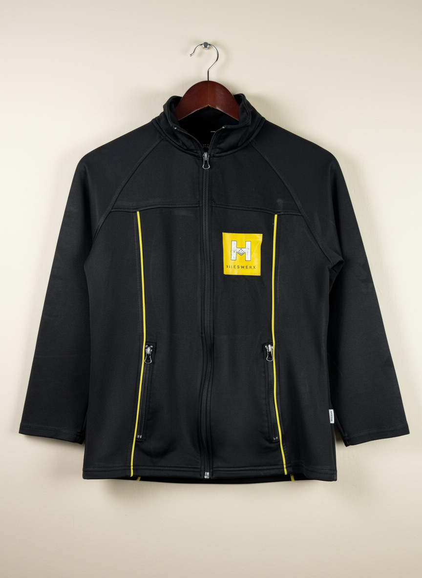 Shop EXCELLENT Women Hoodies & Jackets by HILFSWERK | Preloved Branded Clothes | BLACK POLYSTER | Women | OTS Thrift Store Islamabad Pakistan