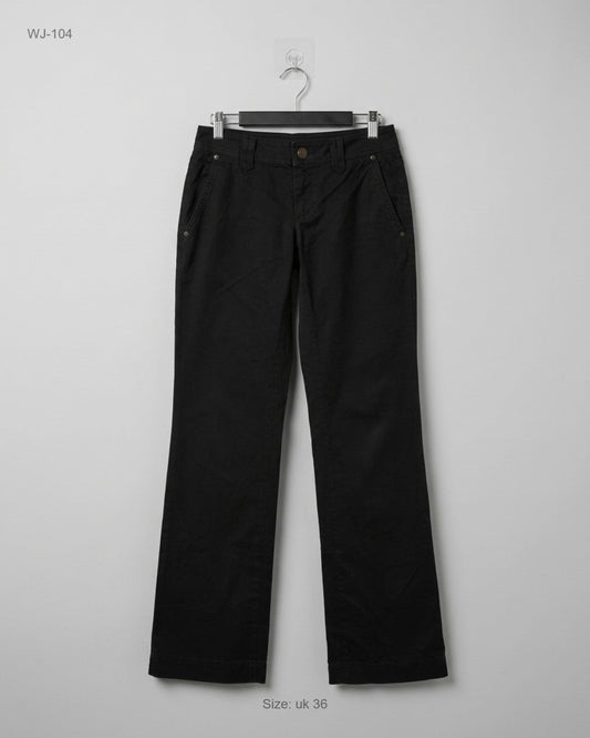 UK Imported secondhand Women Jeans - Massimo Dutti brand, Black Cotton, Premium condition, for - Online Thrift Store Islamabad Pakistan