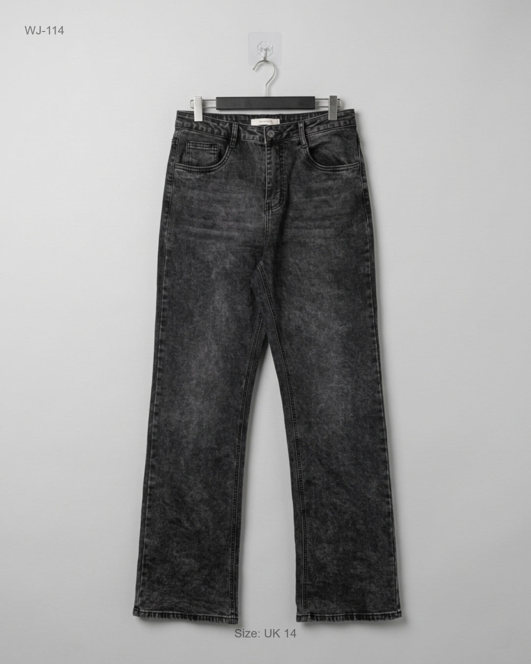 UK Imported secondhand Women Jeans - HELLO MISS brand, Grey COTTON, PREMIUM condition, for - Online Thrift Store Islamabad Pakistan