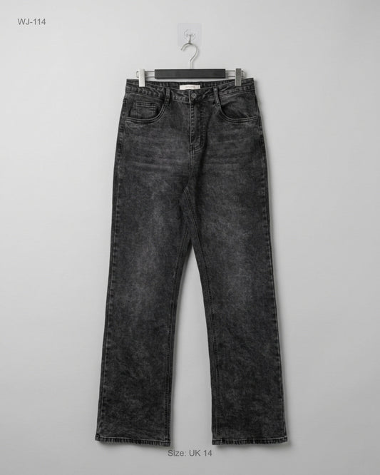 UK Imported secondhand Women Jeans - HELLO MISS brand, Grey COTTON, PREMIUM condition, for - Online Thrift Store Islamabad Pakistan