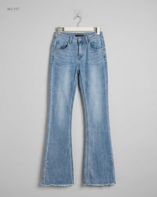 Shop PREMIUM Women Jeans by Cut label | Preloved Branded Clothes | Sky BLUE Cotton | | OTS Thrift Store Lahore Pakistan
