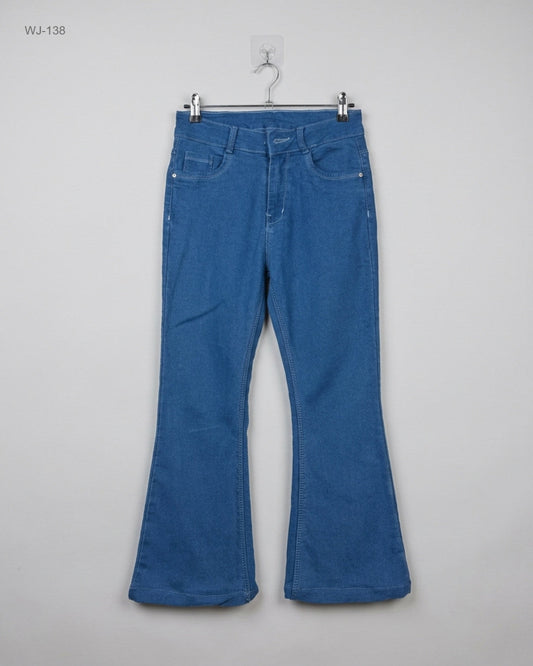 Preloved Premium Women Jeans by cut Label, Blue Cotton for - OTS Thrift Shop Islamabad Pakistan