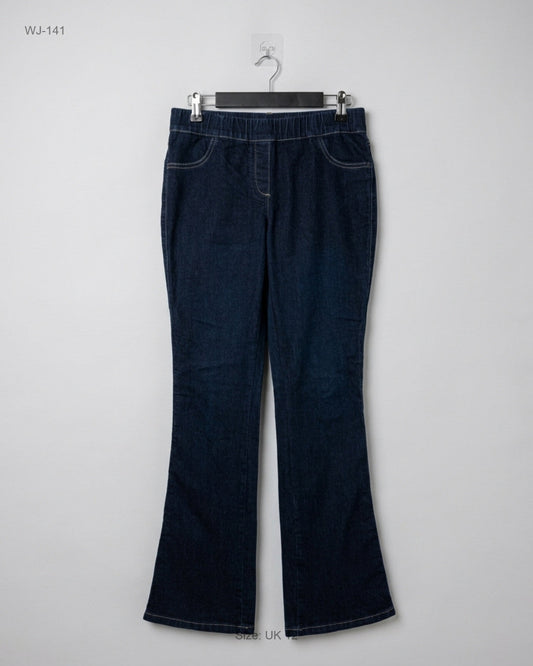 Women Jeans | WALLIS | Preloved Branded | Dark Blue Cotton | Premium | OTS Thrift Store Islamabad Pakistan