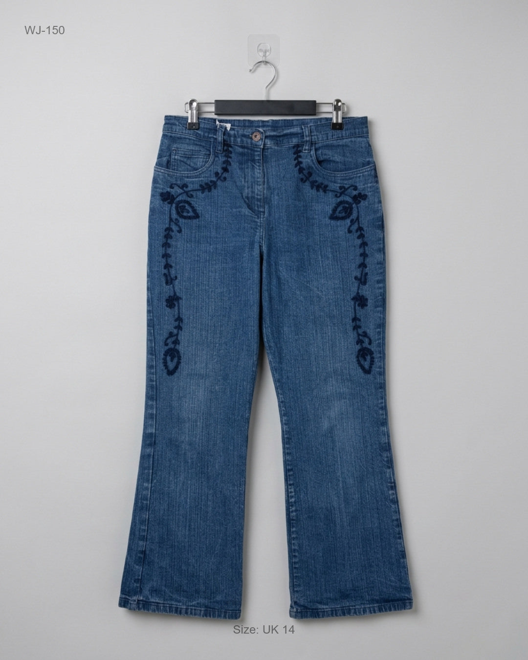 Shop Premium Women Jeans by MARK&Spencer | Preloved Branded Clothes | Blue Cotton | | OTS Thrift Store Islamabad Pakistan