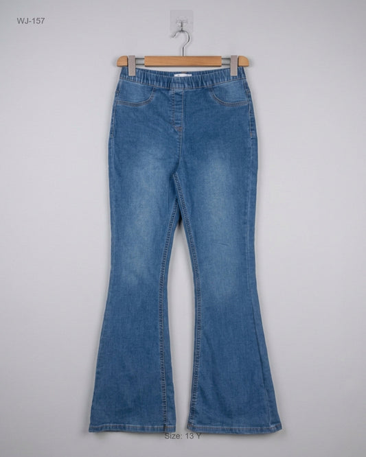 Preloved Premium Women Jeans by MATALAN, BLUE Cotton for - OTS Thrift Shop Lahore Pakistan