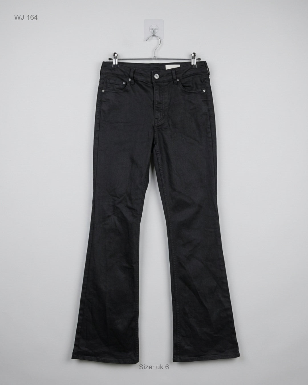Preloved Premium Women Jeans by Bootcut, Black Denim for - OTS Thrift Shop Islamabad Pakistan