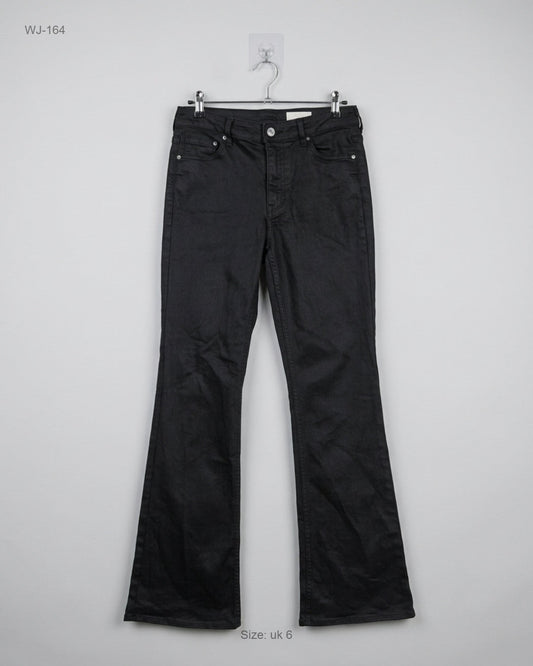 Preloved Premium Women Jeans by Bootcut, Black Denim for - OTS Thrift Shop Islamabad Pakistan