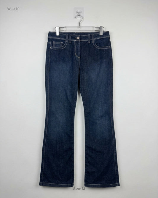 Women Jeans | Mark&Spencer | Preloved Branded | Dark BLUE Contton | Premium | OTS Thrift Store Peshawar Pakistan
