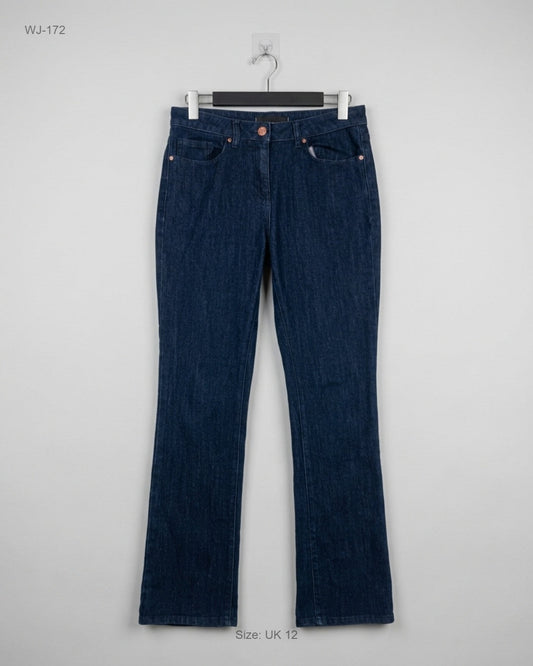 Secondhand Branded Women Jeans by MATALAN, Dark Blue Contton fabric, Premium condition, for - Online Thrift Shop Islamabad Pakistan