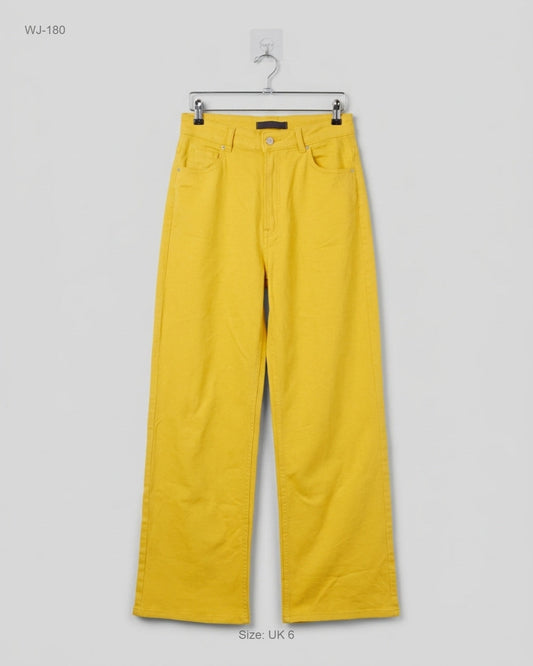Preloved Premium Women Jeans by H&M, Yellow Contton for - OTS Thrift Shop Islamabad Pakistan