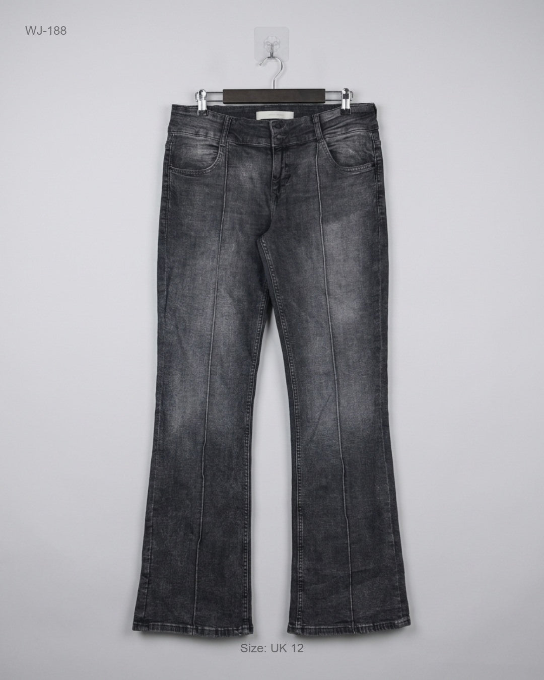 Preloved Premium Women Jeans by Bershka, Grey Contton for - OTS Thrift Shop Lahore Pakistan